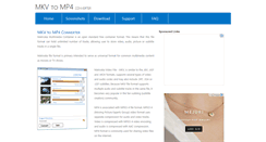 Desktop Screenshot of mkvmp4.com
