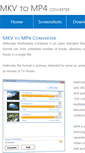 Mobile Screenshot of mkvmp4.com